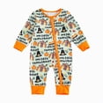 thumbnail image 1 of HCNTES Newborn Baby Girl Boy Fall Seasonal/Thanksgiving Outfit Long Sleeve Pumpkin/Turkey Romper Zipper Jumpsuit 0-12M (Green,6-12 Months), 1 of 7
