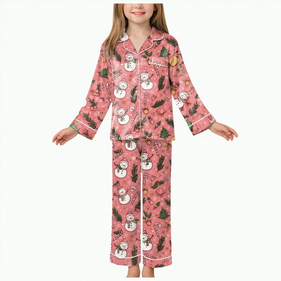 HCNTES Pajamas for Girls Unicorn Pjs Sets Little Kids Cotton Pyjama Sleepwear,Sizes 5-6 Years