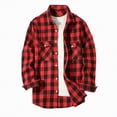 thumbnail image 1 of HCNTES Plaid Mens Flannel Shirts Long Sleeve Shirts for Men Casual Button Down Big and Tall Button Up Shirt(L01-Wine,L), 1 of 7