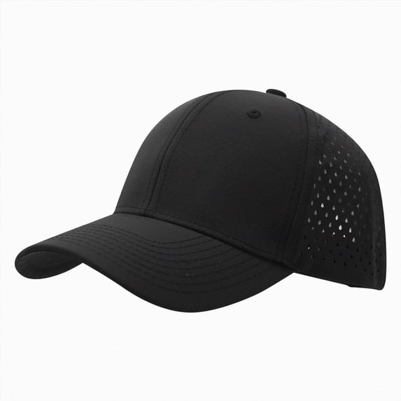 HCNTES Quick Dry Baseball Cap Mesh Snapback Hat Sun and Rain Protection Golf Ball Cap for Men Women Black