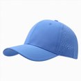 thumbnail image 1 of HCNTES Quick Dry Baseball Cap Mesh Snapback Hat Sun and Rain Protection Golf Ball Cap for Men Women Blue, 1 of 5