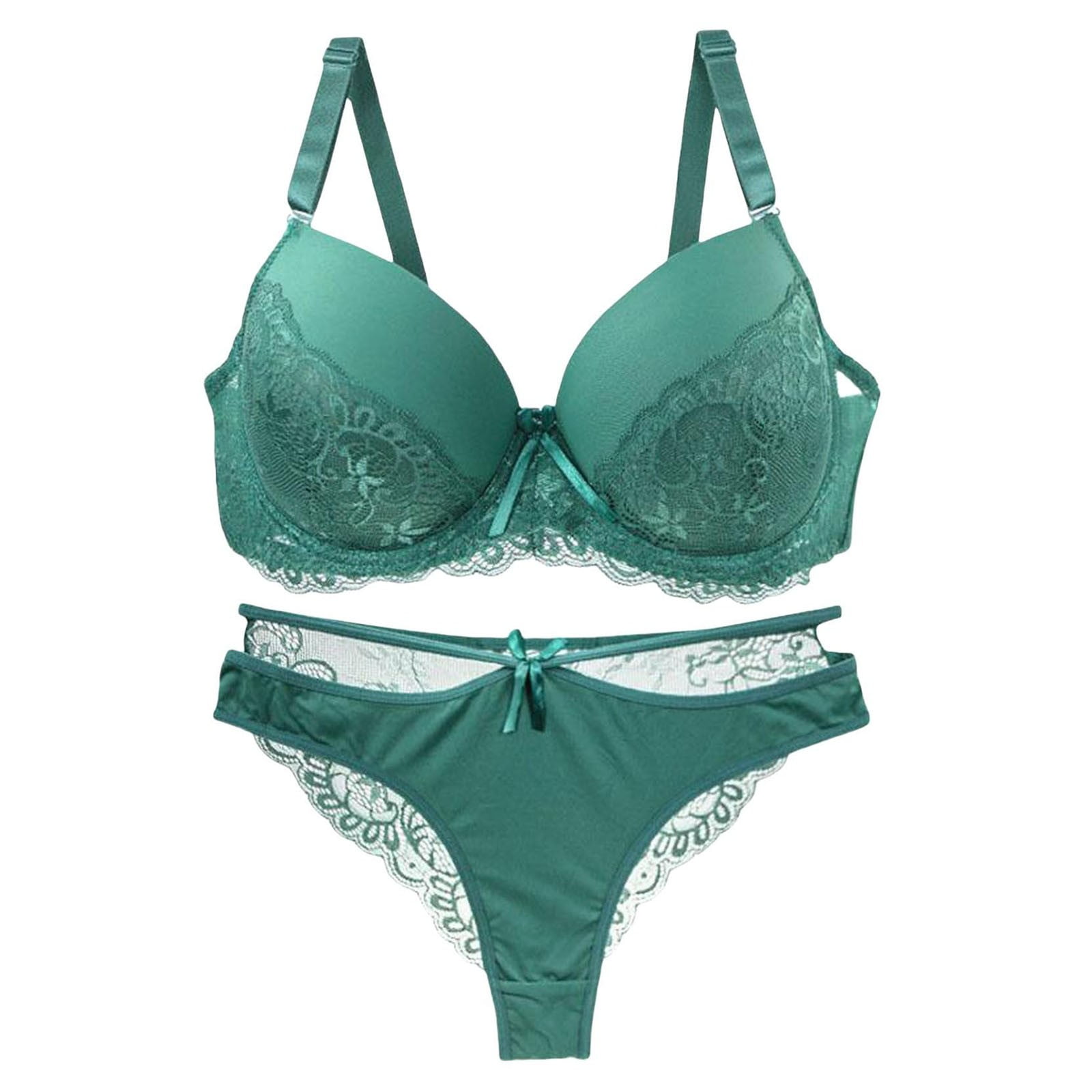 Hcntes Sexy Lingerie for Women - 2 Piece Lace Teddy Lingerie Set with Underwired Bra for a Sexy Silhouette M Red