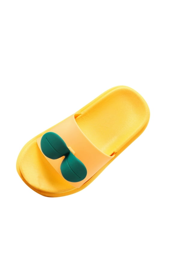 Slides Open Toe Sandals - Girl Boys Women Summer Beach Water Pool Shoes,Yellow 18-24 Months