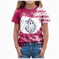 thumbnail image 1 of HCNTES Spooky Season Shirts for Toddler Baby Girls Halloween T-Shirt Ghost Graphic Tees Short Sleeve Tops, 1 of 4
