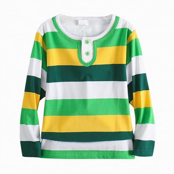 HCNTES Teen Boys Long Sleeve Polo Shirts 2-15Years Casual School Uniform Spring Fall Outfits(Light Green,12-14 Years)