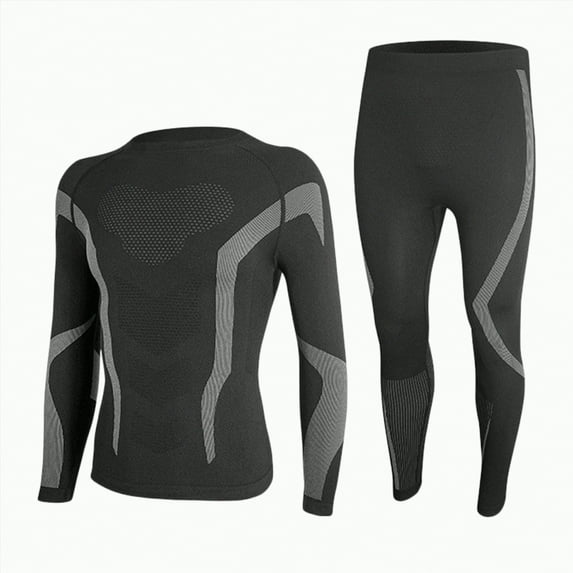 HCNTES Thermal Underwear for Kids, Girls Thermals Long Johns Underwear, Base Layer for Cold weather/skiing(3-6 Years,a8-Grey)