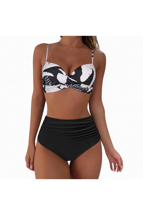 Thong Bikini Sets for Women - Brazilian Micro String Bikinis Sexy Two Piece Swimsuit Triangle Top Halter Bathing Suits(White,M)