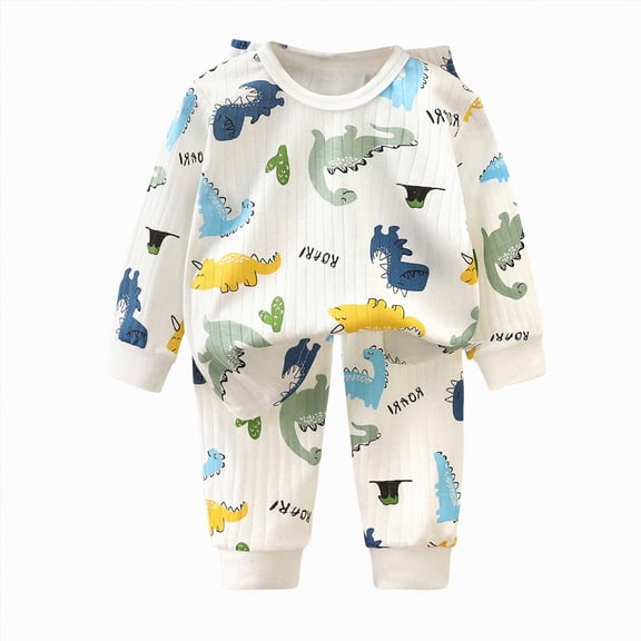 HCNTES Toddler Baby Boy All-Weather Clothes Long Sleeved Pullover Shirt   Pants 2 Pcs Casual Dailywear & Loungewear Outfits Set For Kids(A01-Blue,1-2 Years)