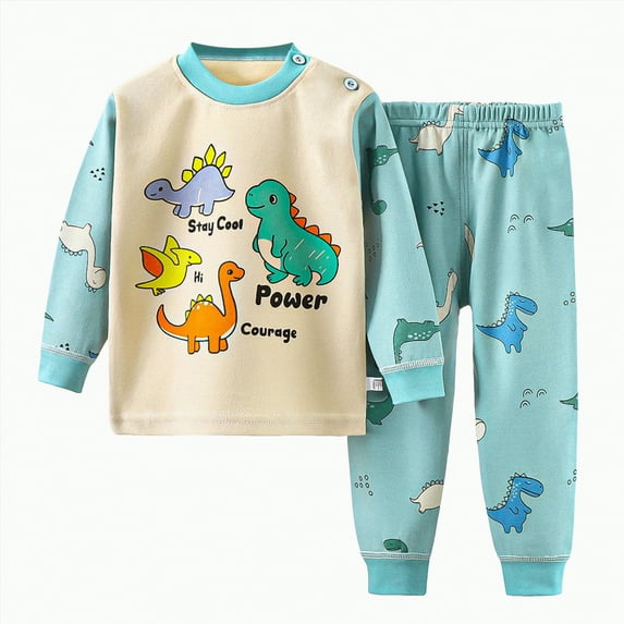 HCNTES Toddler Baby Boy Clothes Boy Fall Winter Outfit Long Sleeve Sweatshirt Jogger Pants Set(18-24 Months,Mint Green_5)