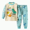thumbnail image 1 of HCNTES Toddler Baby Boy Clothes Boy Fall Winter Outfit Long Sleeve Sweatshirt Jogger Pants Set(3-4 Years,Mint Green##5), 1 of 4