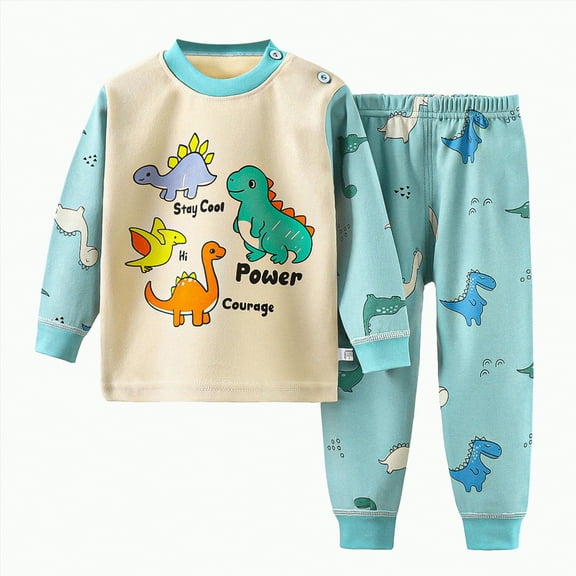 HCNTES Toddler Baby Boy Clothes Boy Fall Winter Outfit Long Sleeve Sweatshirt Jogger Pants Set(3-4 Years,Mint Green_5)