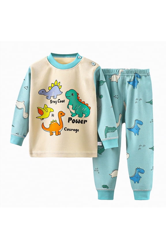 Toddler Baby Boy Clothes Boy Fall Winter Outfit Long Sleeve Sweatshirt Jogger Pants Set(3-4 Years,Mint Green_5)