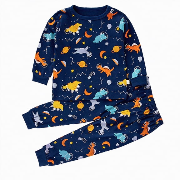 HCNTES Toddler Baby Boy Clothes Fall Winter Long Sleeve Sweatshirt Pants 2pc Color Block Cute Baby Boy Outfits Sweatsuit(6-12 Months,Navy_10)