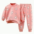 thumbnail image 1 of HCNTES Toddler Baby Boy Clothes Set Fall Winter Sweat Suit Outfit Cute Sweatshirt & Long Pant Sets(3-4 Years,Pink_3), 1 of 4