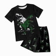 thumbnail image 1 of HCNTES Toddler Baby Boy Dinosaur Summer Outfit Cute T-Shirt Shorts Set 6 12 18 Months 2T 3T 4T 5T 6T Summer Outdoor Clothes for kids Baby Boy Clothes, 1 of 4
