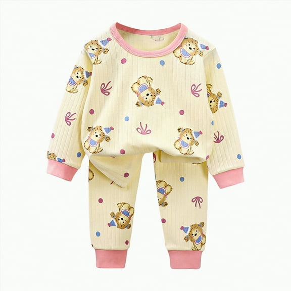 HCNTES Toddler Baby Boy Fall Winter Outfit Contrast Color Long Sleeve Sweatshirts Stretch Jogger Pants Clothes Set(5-6 Years,Pink#6)