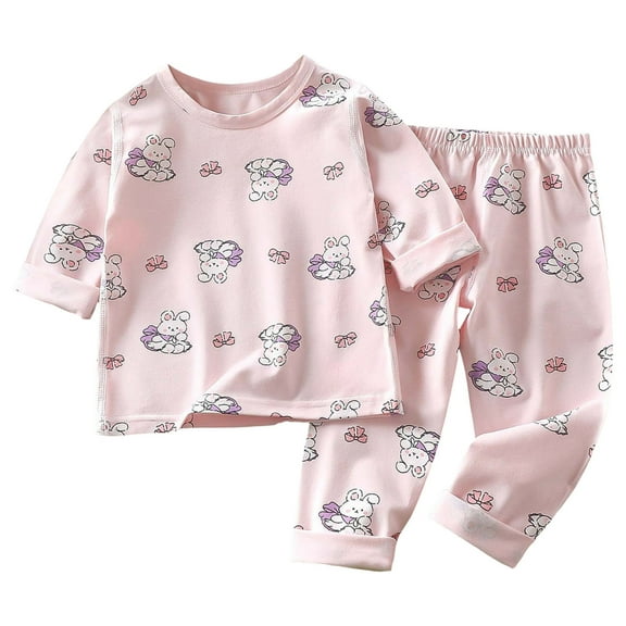 HCNTES Toddler Baby Boy Girl Fall Solid Top Pants Sweatsuits Outfits Set,2PCS,Sizes 12-18 Months