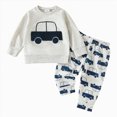 thumbnail image 1 of HCNTES Toddler Baby Boy Girl Outfits Clothes Hoodies with Pocket Coat Pant Set Fall Winter Clothes 18 month boy winter clothes(Grey,3-6 Months), 1 of 8