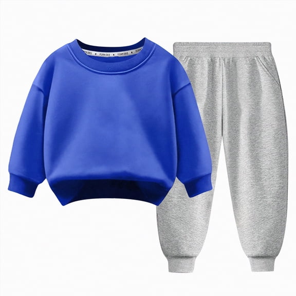 HCNTES Toddler Baby Boy Girl Outfits Clothes Hoodies with Pocket Coat Pant Set Fall Winter Clothes,Sizes 5-6 Years