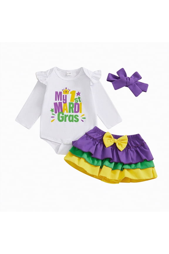 Toddler Baby Boy St. Patrick's Day Outfit Crewneck Sweatshirt Long Sleeve Shirt Plaid Pants Spring Clothes(Size:12-18 Months)