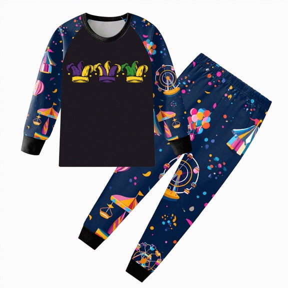 HCNTES Toddler Baby Boys Fall Winter Long Sleeve Shirt and Pants Set Dailywear & Loungewear Outfits Set Kids 2-piece Pajamas Sleepwear(A01-Black,5-6 Years)