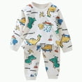 thumbnail image 1 of HCNTES Toddler Baby Boys Girls Clothes Flannel Lattice Button Hooded Tops +Pants Boys Girls Fall Winter Outfits(Style3,12-18 Months), 1 of 7