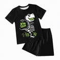 thumbnail image 1 of HCNTES Toddler Baby Boys Summer Clothes Dinosaur Graphic Short Sleeve Shirt T-Shirt Tops + Casual Shorts Outfit Set(Light Green,5-6 Years), 1 of 4