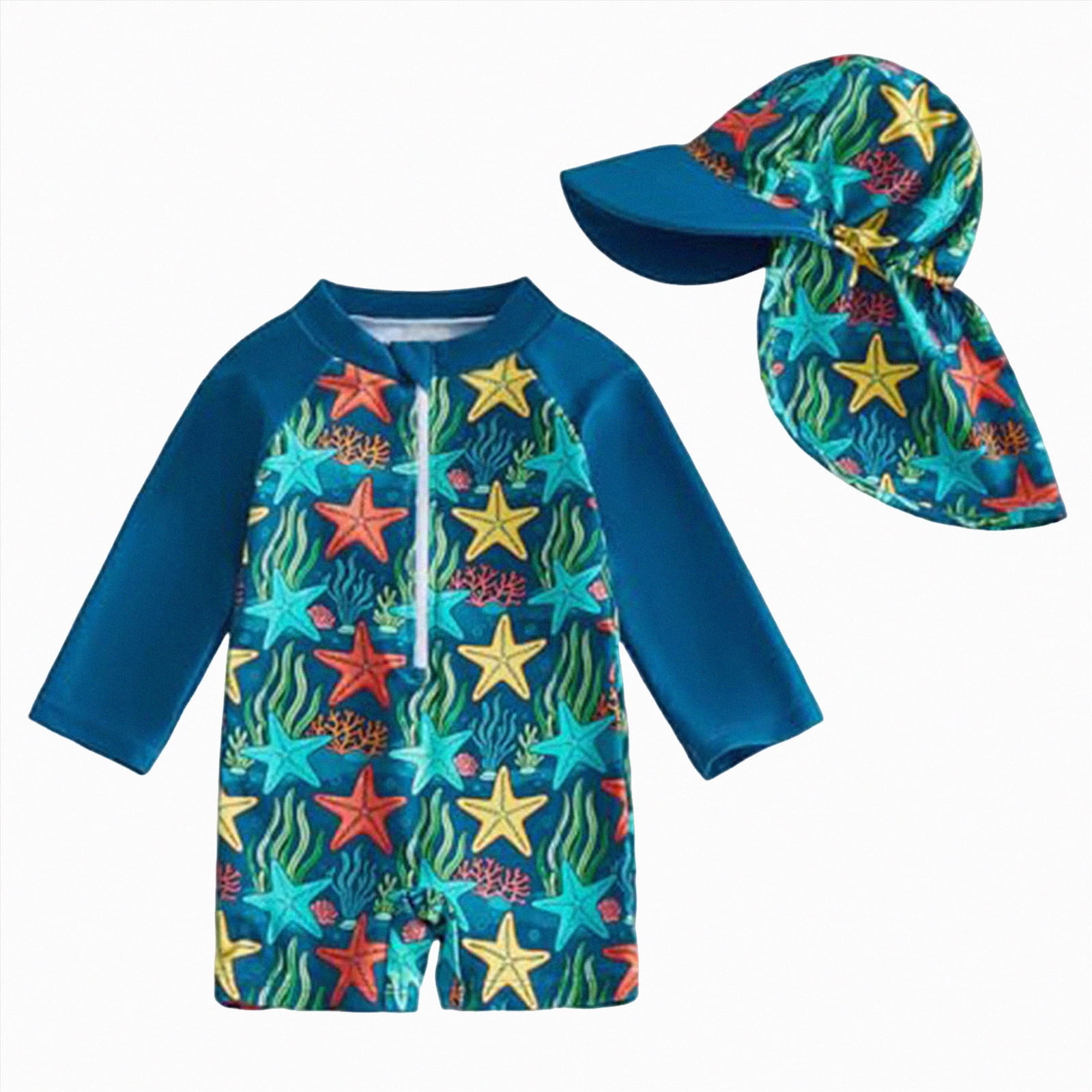 HCNTES Toddler Baby Boys Swimsuit Rashguard One Piece Zipper Bathing hcntes-toddler-baby-boys-swimsuit-rashguard-one-piece-zipper-bathing