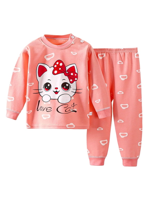 Toddler Baby Girl Clothes 6 12 18 Months 2T 3T 4T Long Sleeve Pullover Sweatshirt Pants Fall Winter Outfit Loungewear,Sizes 6-12 Months