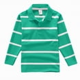 thumbnail image 1 of HCNTES Toddler Boy Clothes Kids Polo Shirts Boys Boys' School Uniform Long Sleeve Polo Shirt, Button Closure, Comfortable Fabric A7 SHIRT(Green,12-14 Years), 1 of 4