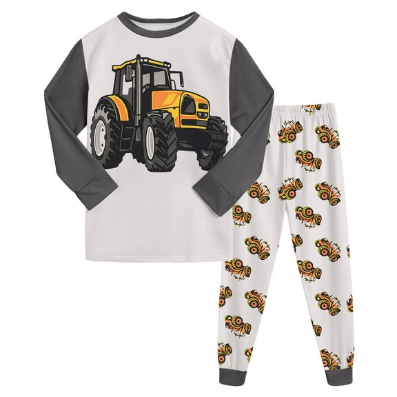 HCNTES Toddler Boy Clothes Outfit Long Sleeve Sweatshirt Top Jogger Pants Cute 2Pcs Set,Sizes 3-4 Years