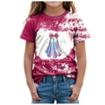 thumbnail image 1 of HCNTES Toddler Boy Girl Pumpkin Face Spooky Halloween T-Shirt Short Sleeve Kids Fun Tops(R282-Hot Pink,18-24 Months), 1 of 4