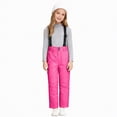 thumbnail image 1 of HCNTES Toddler Boy Girl Snow Pants Windproof Soft Pants Warm Winter Bib Overalls Thick Ski Trousers Snowsuit(Red,12-14 Years), 1 of 9