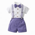 thumbnail image 1 of HCNTES Toddler Boy Outfits Dressy Gentleman Clothing Set Baby Summer Clothes, 1 of 7