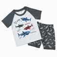 thumbnail image 1 of HCNTES Toddler Boy Pajamas Truck Summer Pjs for Boys Sleepwear Cotton Kids Short Sets Clothes Baby Boy Clothes, 1 of 9