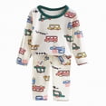 thumbnail image 1 of HCNTES Toddler Boy Underwear Pajamas Clothes Set Baby Boy Long Sleeve Shirt and Pant Sets All-Weather Loungewear Outfits Set for Kids(A01-Green,7-8 Years), 1 of 5