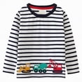 thumbnail image 1 of HCNTES Toddler Boys Girls Pullovers Sweatshirt Long Sleeve T-Shirt Kids Cotton Crewneck Thin Tops(Black,4-5 Years), 1 of 5