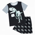 thumbnail image 1 of HCNTES Toddler Boys Shirts Set Dinosaur Print Casual T-Shirt Shorts Set Boys Outfits Set, 1 of 5