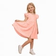 thumbnail image 1 of HCNTES Toddler Girl Dress Kids Short Sleeve Ruffle Dresses for Girls Summer Outfits Beach Sundress for Kids Girls 2t 3t 4t 5t 6t 7t 8t 9t(6-7 Years,D01-Pink), 1 of 9