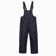 thumbnail image 1 of HCNTES Toddler Kids Snow Bib Overalls Waterproof Adjustable Straps Warm Winter Ski Pants for Outdoor Play(A01-Black,2T), 1 of 6