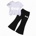 thumbnail image 1 of HCNTES Toddler Little Girl 2 Piece Set Tee + Comfy Pants Casual Dailywear Spring Summer School Outfits Kids Fashion 3T 4T 5T 7T(F02-M,3-4 Years), 1 of 4