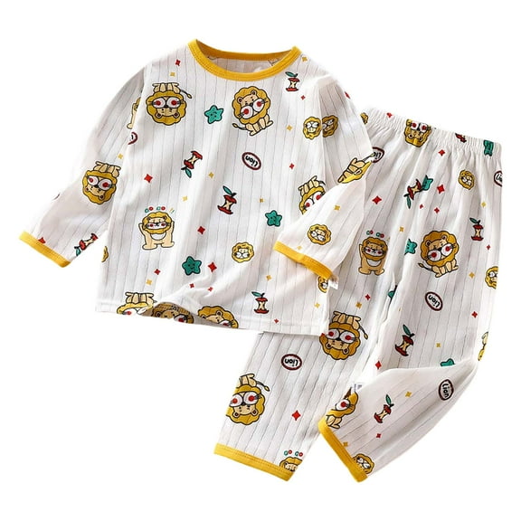 HCNTES Toddler Newborn Baby Boy Outfit Long Sleeve Sweatshirts Pants Clothes Set Infant Boys Fall Winter 2PCS,Sizes 5-6 Years