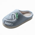 thumbnail image 1 of HCNTES Toddler Slippers Kids Soft Home Slippers Children's Winter Warm Indoor Shoes Baby Boys Girls Cute Cartoon Design House Shoes(Grey,12), 1 of 6