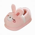 thumbnail image 1 of HCNTES Toddler Slippers Litte/Big Kids Cute Design House Shoes Baby Girls Boys Plush Indoor Slipper Washable Children's Soft Winter Warm Shoes(Pink,12.5), 1 of 7