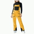 thumbnail image 1 of HCNTES Toddler Snow Bib Overalls Kids Waterproof Ski Pants Adjustable Shoulder Straps Warm Winter Outdoor Wear(A-Yellow,6-7 Years), 1 of 8