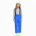 thumbnail image 1 of HCNTES Toddler Snow Bib Overalls Kids Waterproof Ski Pants with Adjustable Shoulder Straps Winter Outdoor Wear(A01-Blue,7-8 Years), 1 of 9