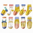 thumbnail image 1 of HCNTES Toddlers Kid Socks Bulk Fuzzy Boys Girls Non Slip Socks Set Kids Crew Socks Set Children 1T 2T 3T 4T 5T 6T 7T Spring Summer Wear(Z01-E,9-12 Years), 1 of 4