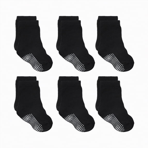 HCNTES Toddlers Kids Non Slip Socks Kids Crew Socks Children Girls Boys Soft Socks Spring Summer(L01-G,5-7 Years)