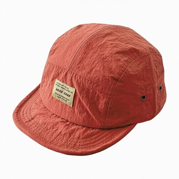 HCNTES Vintage Japanese Streetwear Baseball Cap Snapback Caps,Breathable Quick-Dry Snapback, Short Brim Duckbill Hat, Casual Hip-Hop Wine