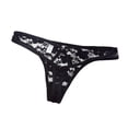 thumbnail image 1 of HCNTES Women's Lace Lingerie Knickers Thongs Panties Underwear Briefs(One Size,Black), 1 of 2